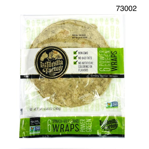 POWER GREEN WRAPS. 10/6CT