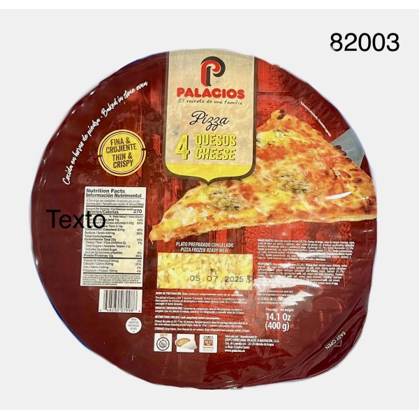 PIZZA CUATRO QUESOS PALACIOS 7/14.11OZ. 7/14.11OZ