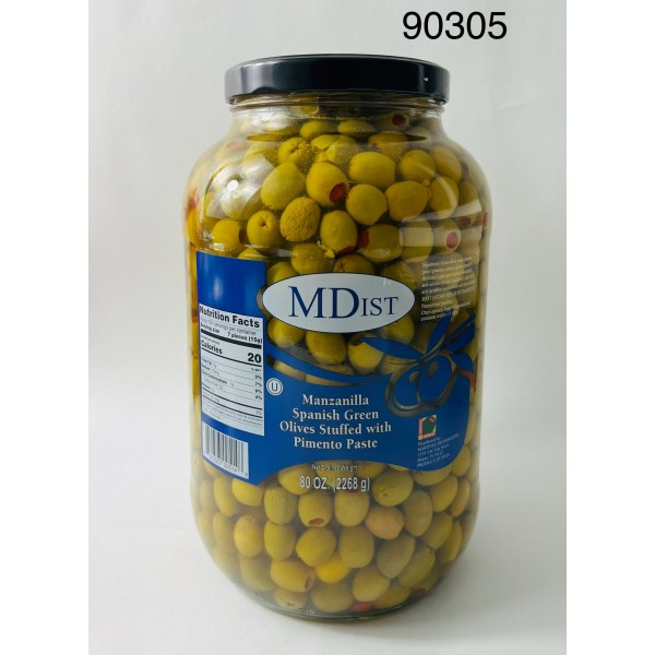 MANZANILLA OLIVES W/PEPPER/ACEITUNA. 4/1GAL