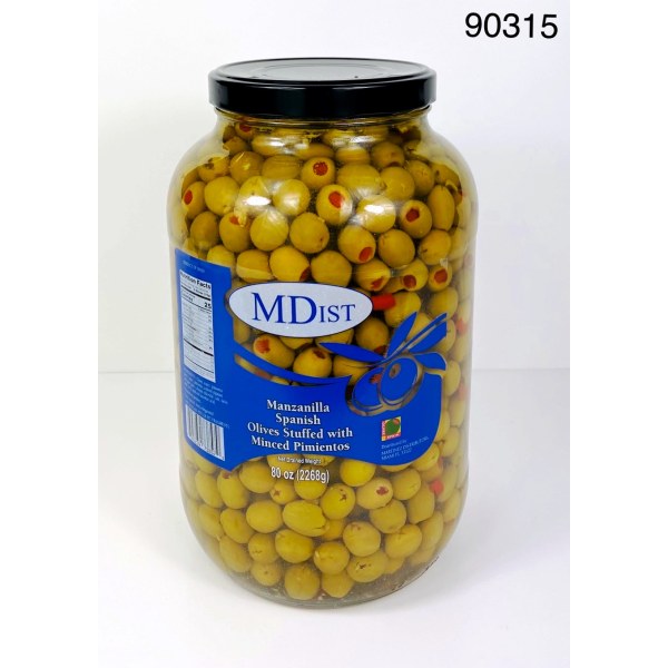 MANZANILLA OLIVES W/PEPPER/ACEITUNA. 4/1GAL