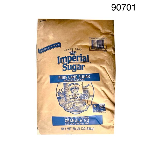 WHITE FINE SUGAR/AZUCAR BLANCA FINA. 1/50LB