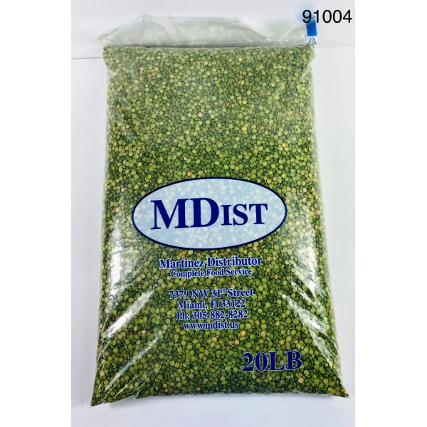 GREEN SPLIT PEAS/CHICHARO PARTIDO. 1/20LB