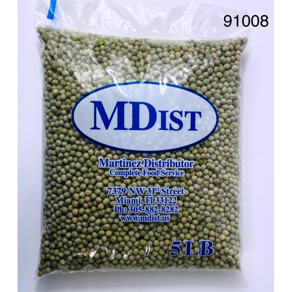 WHOLE GREEN PEAS/CHICHARO ENTERO. 1/5LB