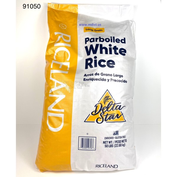 PARBOILED LONG GRAIN RICE/ARROZ. 1/50LB