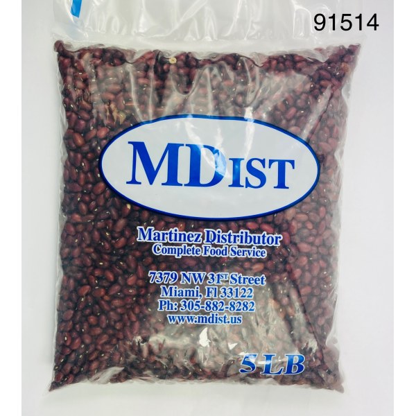 SMALL RED BEAN/FRIJOL COLORADO CORTO. 1/5LB