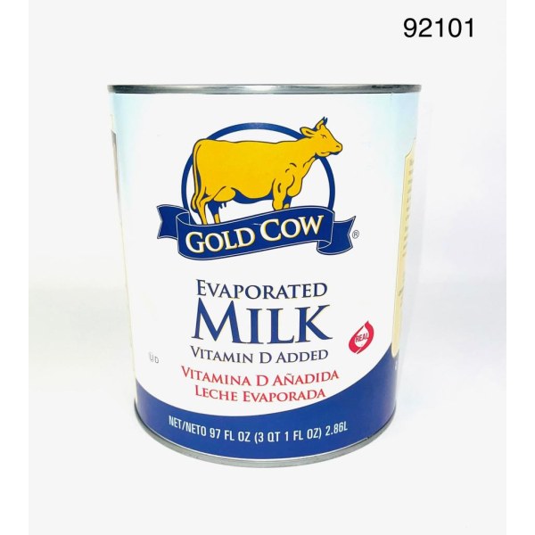 EVAPORATED MILK/LECHE EVAPORADA. 6/2.86 LT