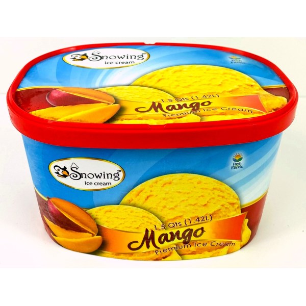 MANGO ICE CREAM/HELADO. 8/48OZ
