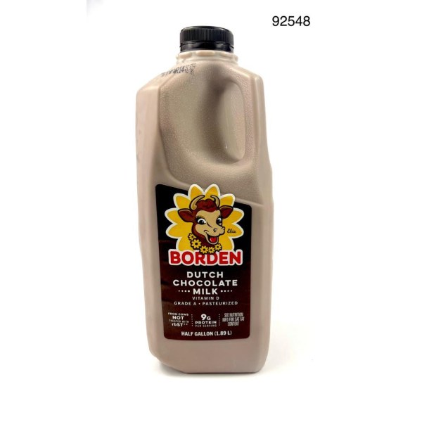 BORDEN   CHOCOLATE MILK/LECHE. 9/1/2 GAL