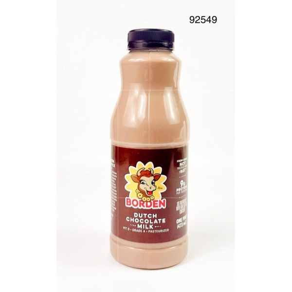 BORDEN CHOCOLATE 1% MILK/LECHE. 20/1 PINT