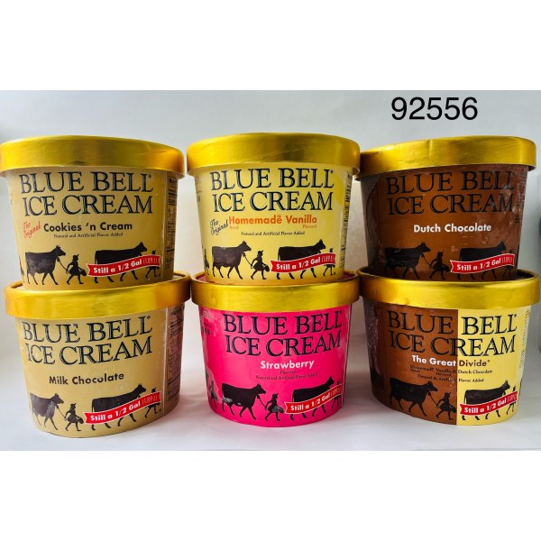 HELADO GOLD  RIM HALF GALLON BLUB. 1/0.5GL