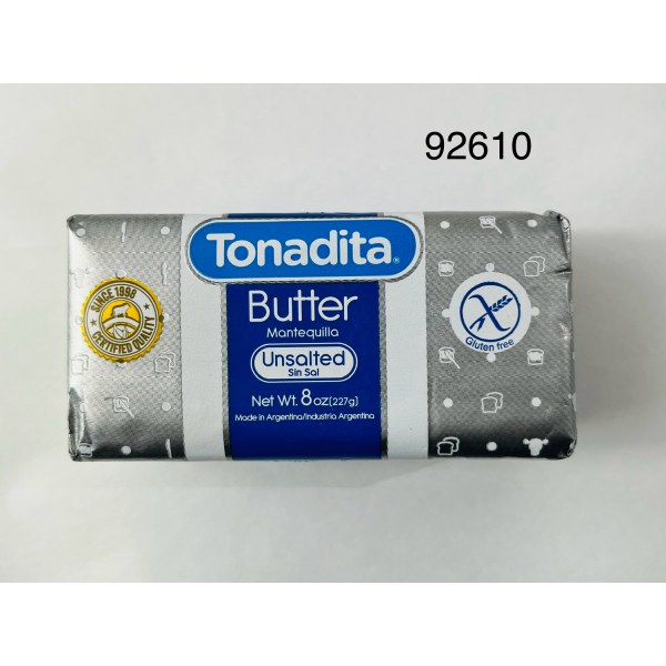 BUTTER UNSALTED ARG FS       MANTEQUILLA. 10/8OZ