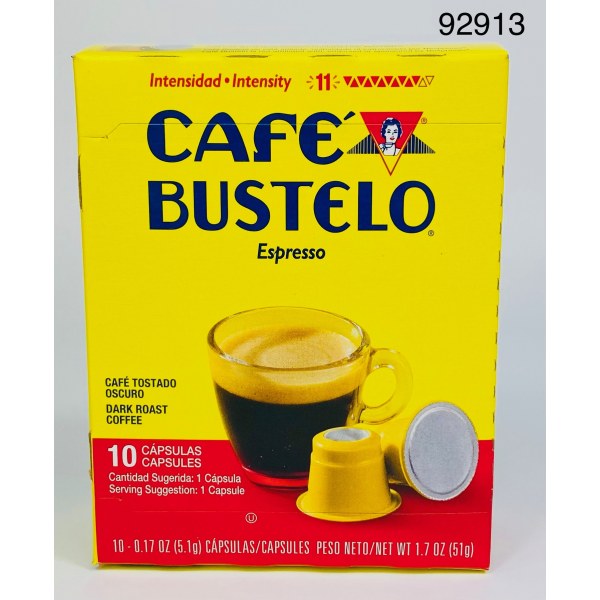 GROUND COFFEE CAPSULES/CAFE BUSTELO. 4/10CT