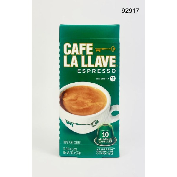 GROUND COFFEE CAPSULES/CAFE LA LLAVE.. 8/10CT