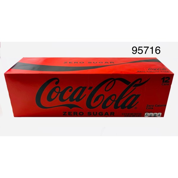 COCA-COLA.ZERO 12 OZ/SODA. 1/12 PACK