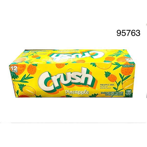 SODA CRUSH PINEAPPLE 12OZ. 1/12 PACK