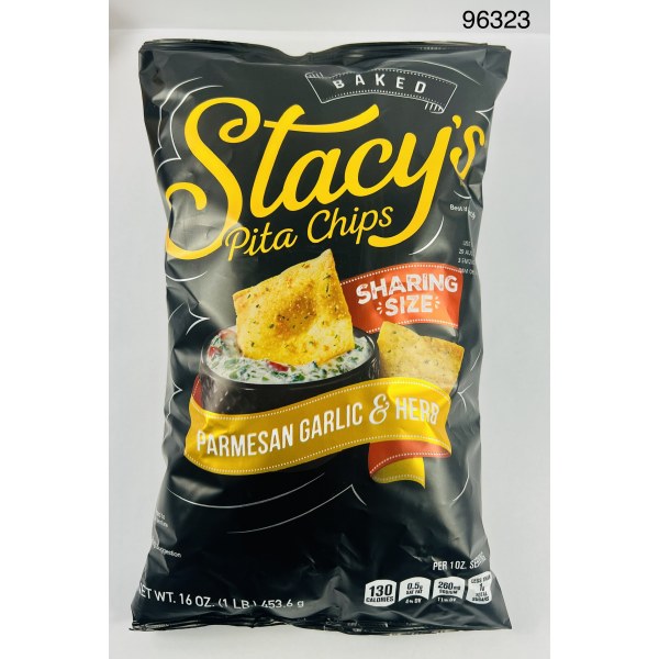 PARMESAN GARLIC PITA.CHIPS. 6/16OZ