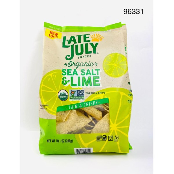 SEA SALT & LIME TORTILLA ORGANIC. 9/11OZ